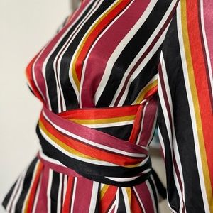 Zara Long Sleeve wraparound top